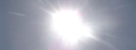 Brandende zon