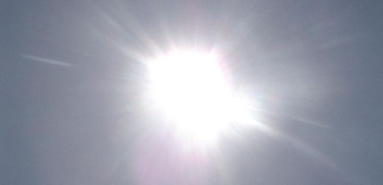 Brandende zon